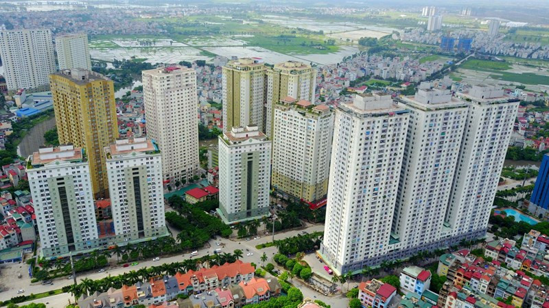 Alt: Hình ảnh căn hộ chung cư nhìn từ ban công