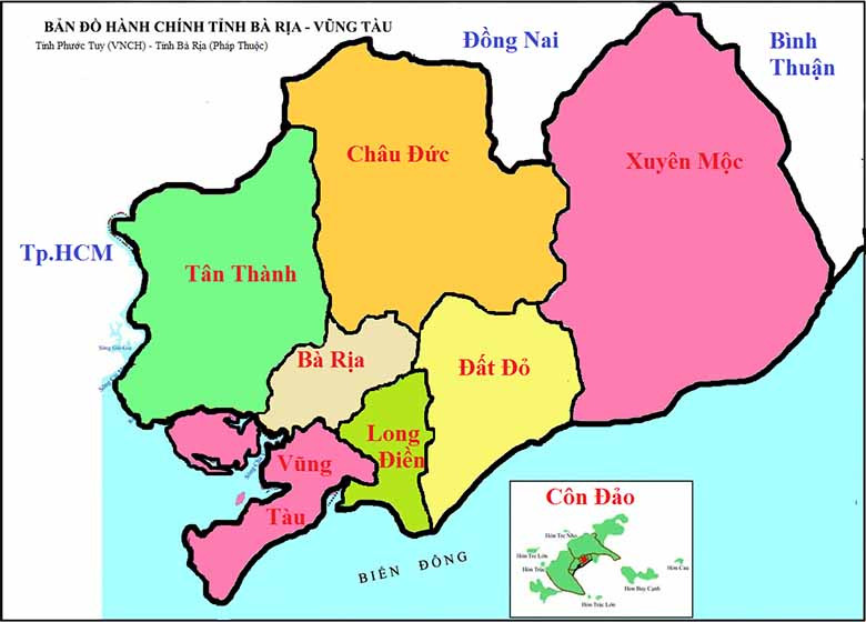 Bà Rịa - Vũng Tàu: Tham quan các huyện và thành phố