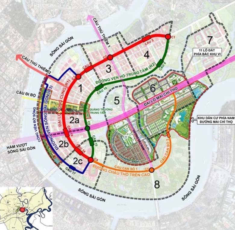 Hình ảnh nội khu dự án Eco Smart City Thủ Thiêm