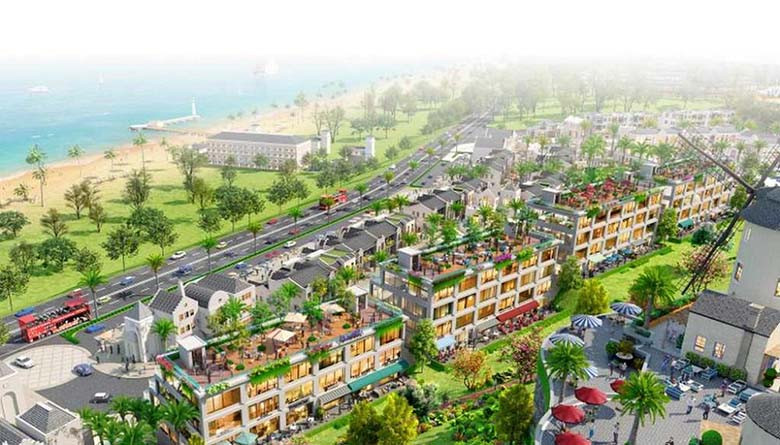 Khung cảnh khu thương mại Shophouse Nova Phan Thiết