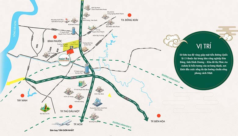 Tiềm năng vị trí dự án Phúc An Ashita tại Bình Dương